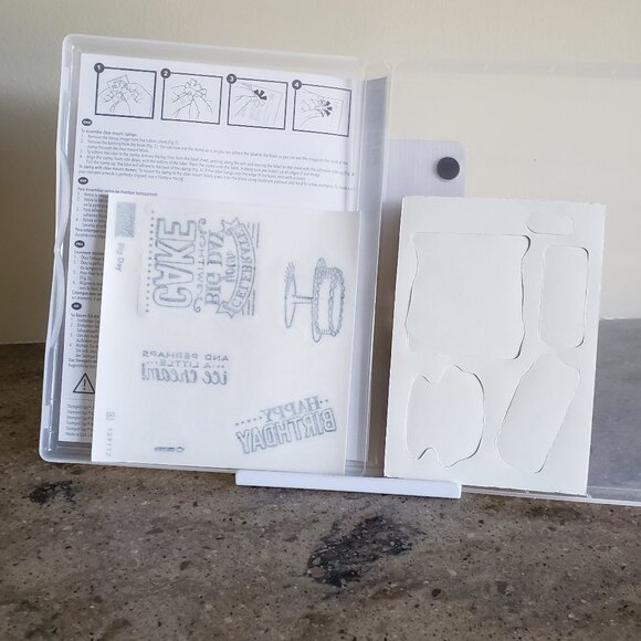 Stampin' Up! 'BIG DAY' Cling Stamp Set (Used) - Picture 4 of 7